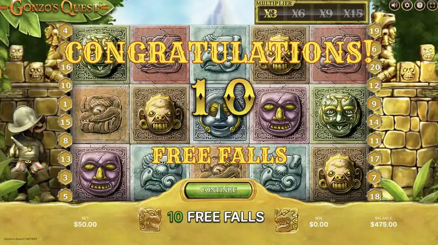 العب لعبة Gonzo's Quest Slot بأموال حقيقية